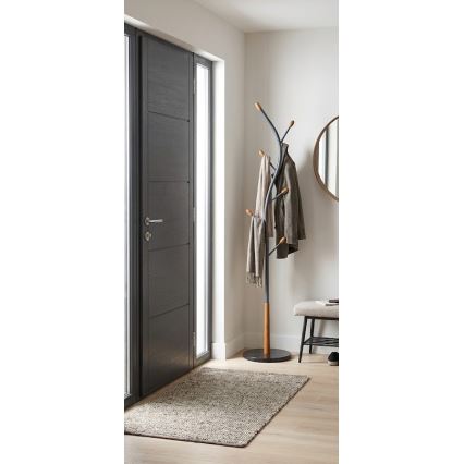 Seisova naulakko 186x38 cm STILE musta