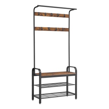 Seisova naulakko NAVOR ruskea/musta