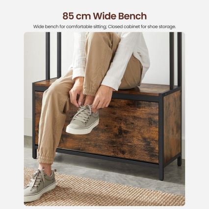 Seisova naulakko NAVOR ruskea/musta