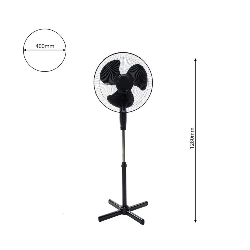 Seisova tuuletin STANDING 128 cm 45W