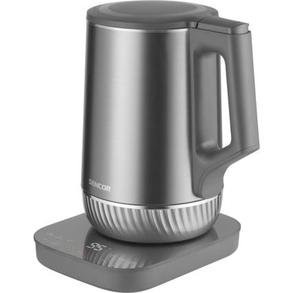 Sencor - 1,7 l vedenkeitin säädettävällä lämpötilalla 1800W/230V ruostumaton teräs