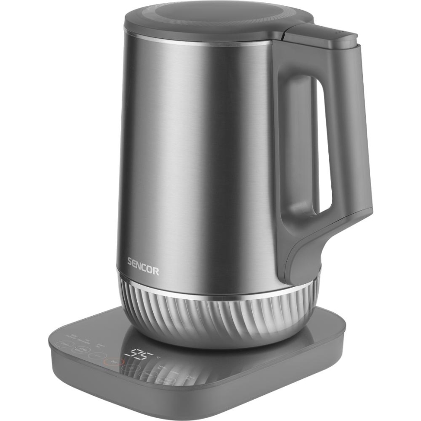 Sencor - 1,7 l vedenkeitin säädettävällä lämpötilalla 1800W/230V ruostumaton teräs