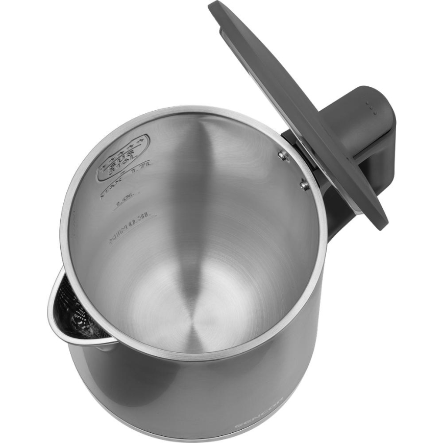 Sencor - 1,7 l vedenkeitin säädettävällä lämpötilalla 1800W/230V ruostumaton teräs