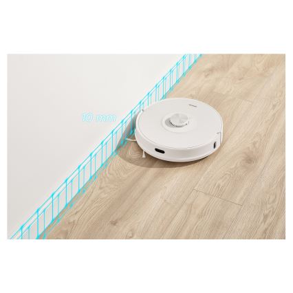 Sencor - Robotti-imuri ja moppi 2-in-1 50W/5000 mAh Wi-Fi valkoinen + kaukosäädin