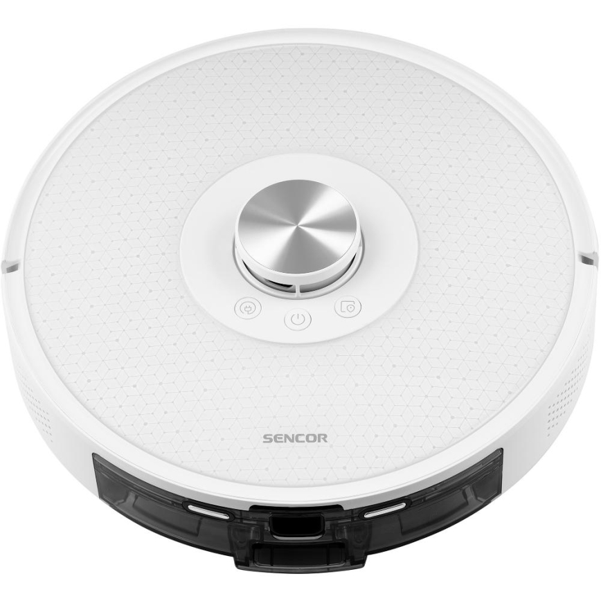 Sencor - Robotti-imuri ja moppi 2-in-1 50W/5000 mAh Wi-Fi valkoinen + kaukosäädin