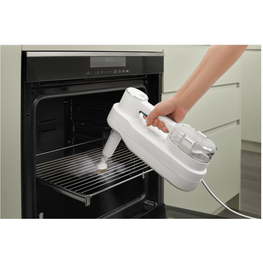 Sencor - Monitoiminen höyrymoppi 2-in-1 1500W/230V IPX4 valkoinen