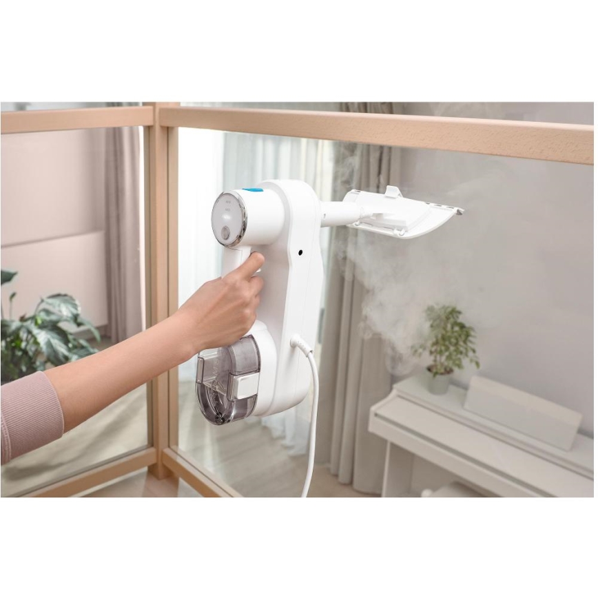 Sencor - Monitoiminen höyrymoppi 2-in-1 1500W/230V IPX4 valkoinen