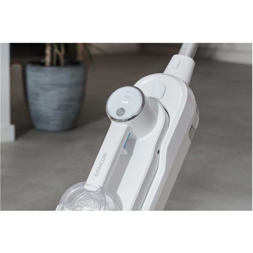 Sencor - Monitoiminen höyrymoppi 2-in-1 1500W/230V IPX4 valkoinen
