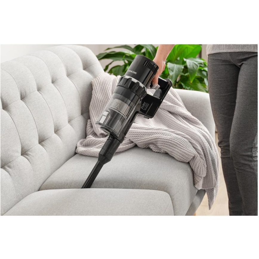 Sencor - Langaton 2-in-1 varsi-imuri 250W/2200 mAh musta