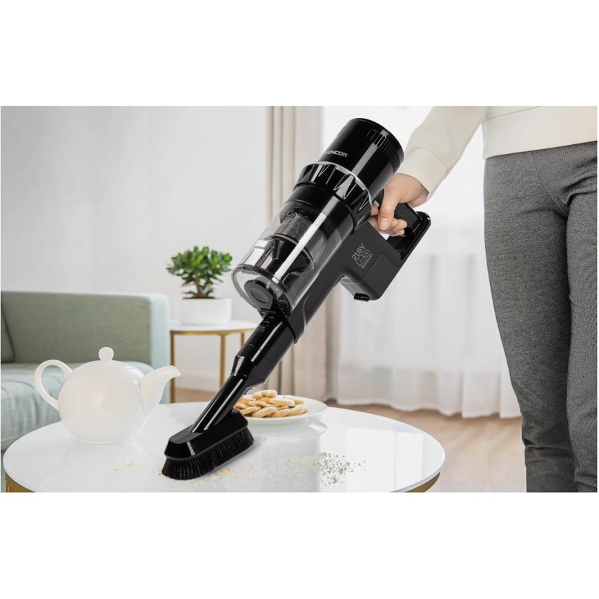Sencor - Langaton 2-in-1 varsi-imuri 250W/2200 mAh musta