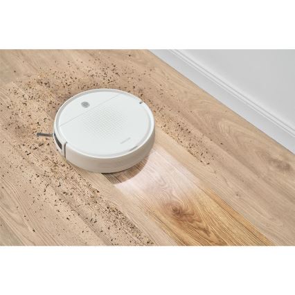 Sencor - Robotti-imuri ja moppi 2-in-1 18W/1500 mAh valkoinen + kaukosäädin