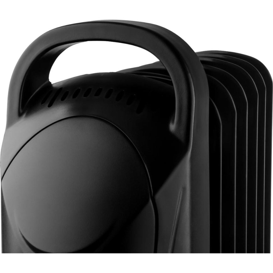 Sencor - 7-levyinen öljytäytteinen lämpöpatteri 700 W/230 V, musta