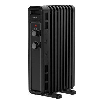 Sencor - 9-osainen öljylämmitin 800/1200/2000 W/230 V, musta