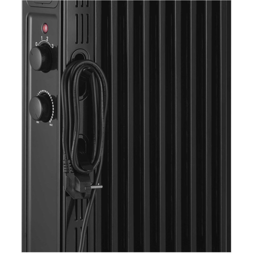 Sencor - 9-osainen öljylämmitin 800/1200/2000 W/230 V, musta