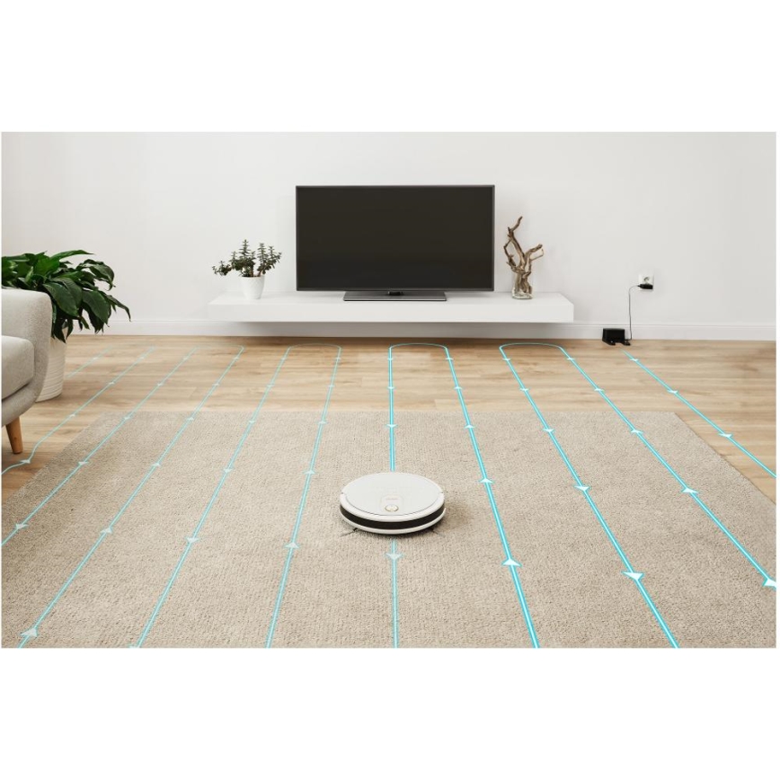 Sencor - Älykäs 2-in-1 robotti-imuri ja moppi 28W/2600 mAh Wi-Fi valkoinen + kaukosäädin