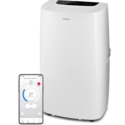 Sencor - Älykäs mobiili ilmastointilaite 3in1 sisältäen täydelliset lisävarusteet 1700W/230V 16000 BTU Wi-Fi + kauko-ohjaus