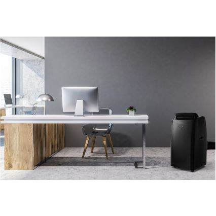 Sencor - Älykäs mobiililaitteinen ilmastointilaite 4-in-1 täydellisellä lisävarustepaketilla 900W/230V 9000 BTU Wi-Fi musta + kaukosäädin