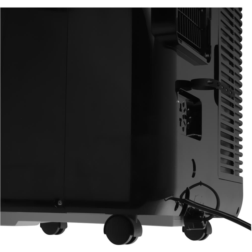 Sencor - Älykäs mobiililaitteinen ilmastointilaite 4-in-1 täydellisellä lisävarustepaketilla 900W/230V 9000 BTU Wi-Fi musta + kaukosäädin