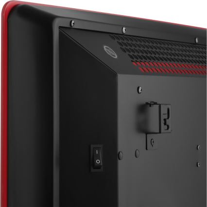 Sencor - Älykäs sähköinen suora-/konvektorilämmitin 1200/2400W/230V IP24 Wi-Fi punainen