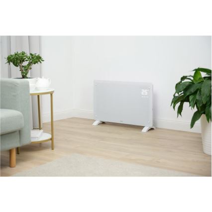 Sencor - Älykäs sähköinen suoralämmitin/konvektori 2000 W/230 V IP24 Wi-Fi valkoinen + kauko-ohjain