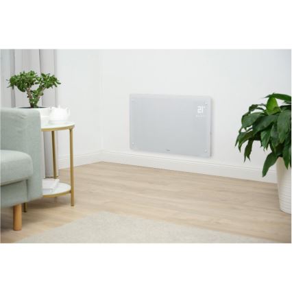 Sencor - Älykäs sähköinen suoralämmitin/konvektori 2000 W/230 V IP24 Wi-Fi valkoinen + kauko-ohjain
