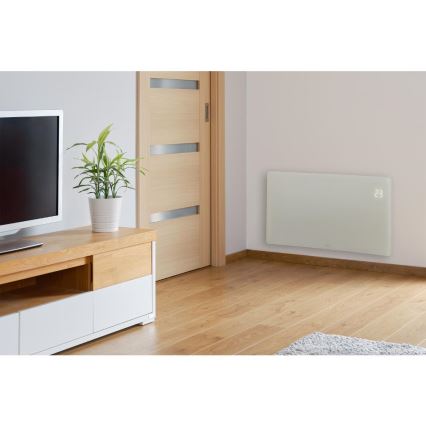 Sencor - Älykäs sähköpatteri/konvektori 1200/2400W/230V IP24 Wi-Fi valkoinen