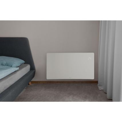 Sencor - Älykäs sähköpatteri/konvektori 1200/2400W/230V IP24 Wi-Fi valkoinen