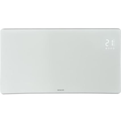 Sencor - Älykäs sähköpatteri/konvektori 1200/2400W/230V IP24 Wi-Fi valkoinen