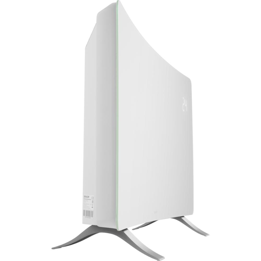 Sencor - Älykäs sähköpatteri/konvektori 1200/2400W/230V IP24 Wi-Fi valkoinen