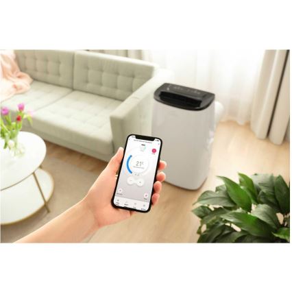 Sencor - Älykäs siirrettävä ilmastointilaite 4-in-1 täydellisine lisävarusteineen 1750W/230V 18000 BTU Wi-Fi valkoinen + kaukosäädin