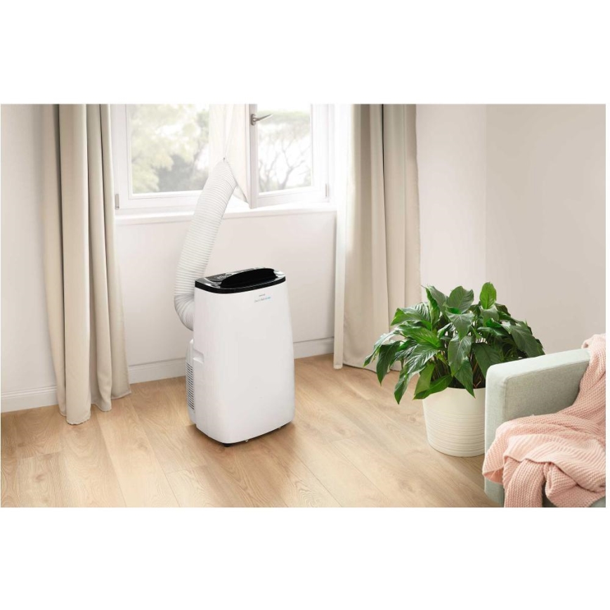 Sencor - Älykäs siirrettävä ilmastointilaite 4-in-1 täydellisine lisävarusteineen 1750W/230V 18000 BTU Wi-Fi valkoinen + kaukosäädin