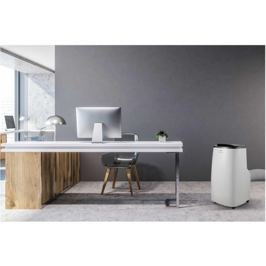 Sencor - Älykäs siirrettävä ilmastointilaite 4-in-1 täydellisine lisävarusteineen 1750W/230V 18000 BTU Wi-Fi valkoinen + kaukosäädin