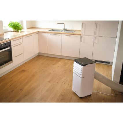 Sencor - Älykäs siirrettävä ilmastointilaite 3-in-1, täydellinen lisävarustesarja mukana, 1020W/230V 10000 BTU Wi-Fi valkoinen + kaukosäädin