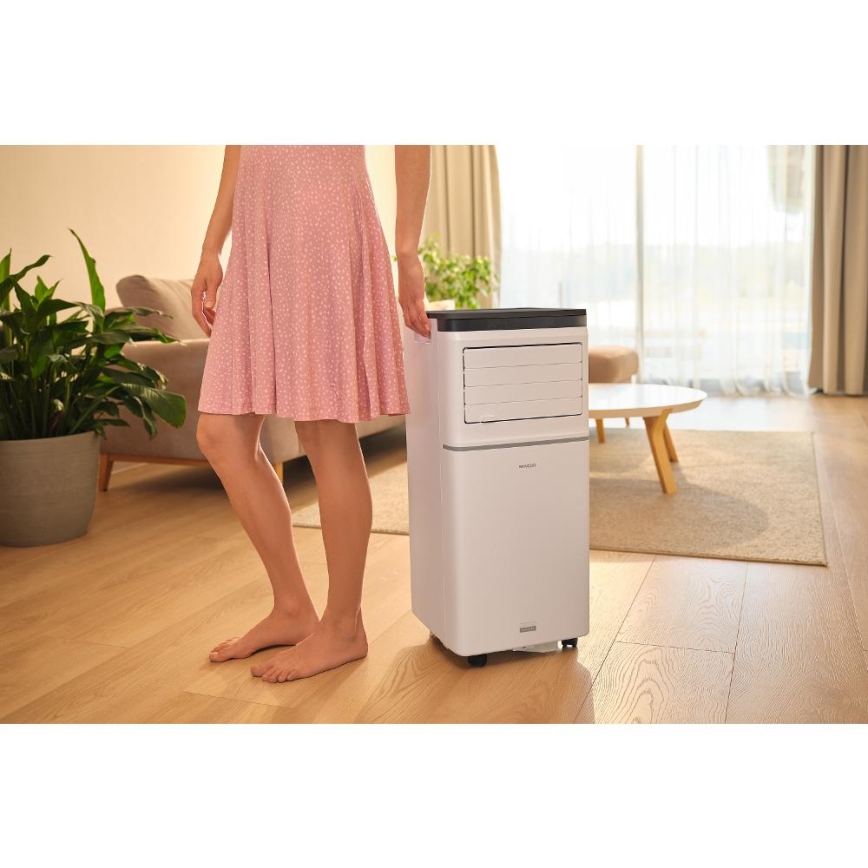 Sencor - Älykäs siirrettävä ilmastointilaite 3-in-1, täydellinen lisävarustesarja mukana, 1020W/230V 10000 BTU Wi-Fi valkoinen + kaukosäädin