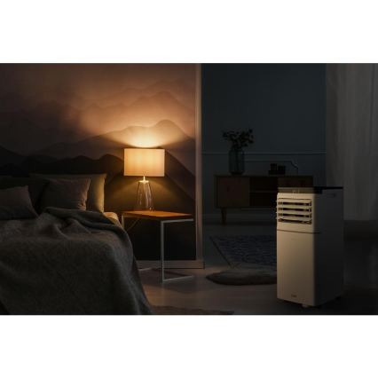 Sencor - Älykäs siirrettävä ilmastointilaite 3-in-1, täydellinen lisävarustesarja mukana, 1020W/230V 10000 BTU Wi-Fi valkoinen + kaukosäädin