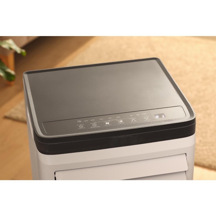 Sencor - Älykäs siirrettävä ilmastointilaite 3-in-1, sisältää täydellisen tarvikepaketin 760W/230V 7000 BTU Wi-Fi valkoinen + kaukosäädin