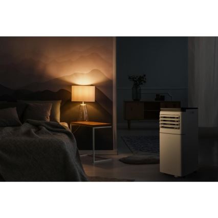 Sencor - Älykäs siirrettävä ilmastointilaite 3-in-1, sisältää täydellisen tarvikepaketin 760W/230V 7000 BTU Wi-Fi valkoinen + kaukosäädin