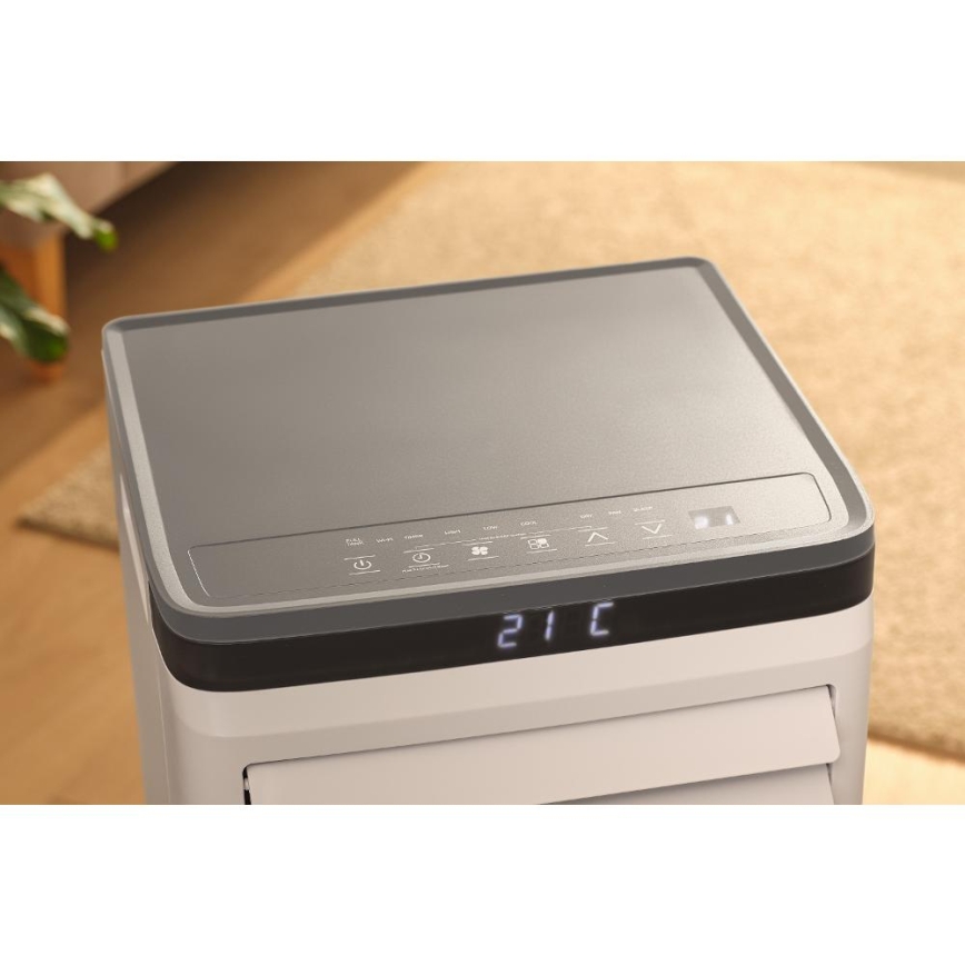 Sencor - Älykäs siirrettävä ilmastointilaite 3-in-1, mukana kaikki lisävarusteet 815W/230V 8000 BTU Wi-Fi valkoinen + kaukosäädin