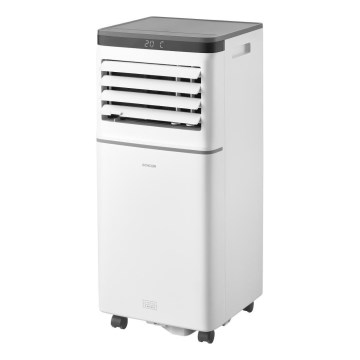 Sencor - Älykäs siirrettävä ilmastointilaite 3-in-1, mukana kaikki lisävarusteet 815W/230V 8000 BTU Wi-Fi valkoinen + kaukosäädin