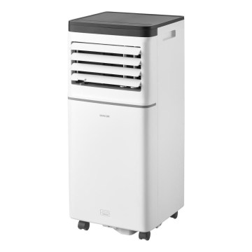 Sencor - Älykäs siirrettävä ilmastointilaite 3-in-1, sisältää täydellisen tarvikepaketin 760W/230V 7000 BTU Wi-Fi valkoinen + kaukosäädin