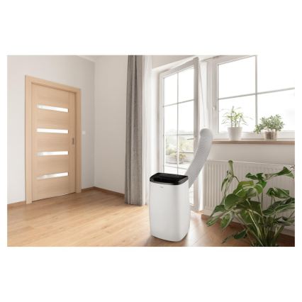 Sencor - Älykäs siirrettävä ilmastointilaite 4-in-1, mukana täydellinen tarvikepaketti 1700W/230V 12000 BTU Wi-Fi valkoinen + kaukosäädin