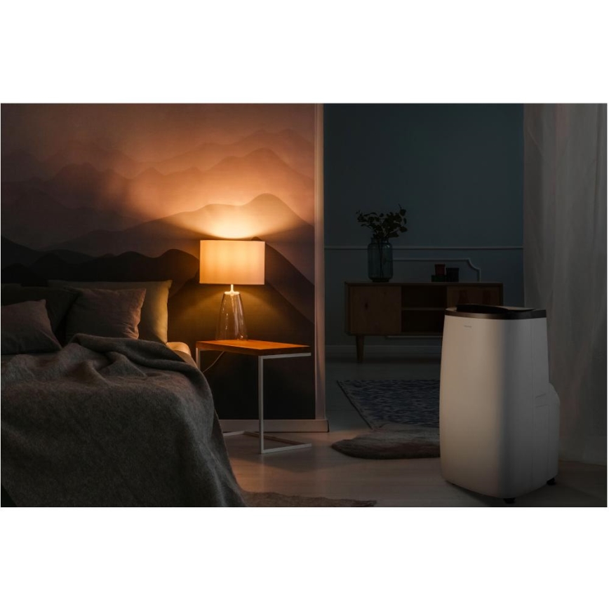 Sencor - Älykäs siirrettävä ilmastointilaite 4-in-1, mukana täydellinen tarvikepaketti 1700W/230V 12000 BTU Wi-Fi valkoinen + kaukosäädin