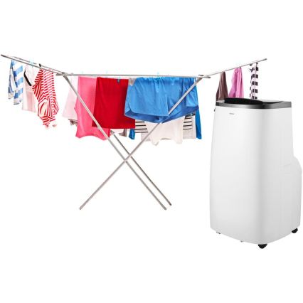 Sencor - Älykäs siirrettävä ilmastointilaite 4-in-1, mukana täydellinen tarvikepaketti 1700W/230V 12000 BTU Wi-Fi valkoinen + kaukosäädin