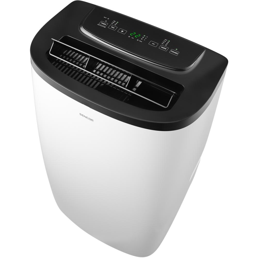 Sencor - Älykäs siirrettävä ilmastointilaite 4-in-1, mukana täydellinen tarvikepaketti 1700W/230V 12000 BTU Wi-Fi valkoinen + kaukosäädin
