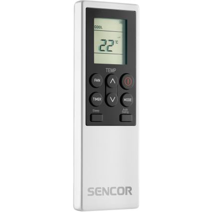 Sencor - Älykäs siirrettävä ilmastointilaite 4-in-1, mukana täydellinen tarvikepaketti 1700W/230V 12000 BTU Wi-Fi valkoinen + kaukosäädin