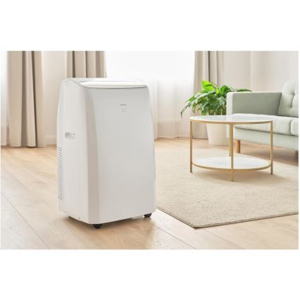 Sencor - Älykäs siirrettävä ilmastointilaite 5-in-1 sisältäen täydellisen lisävarustepaketin 733W/230V 9000 BTU Wi-Fi valkoinen + kaukosäädin