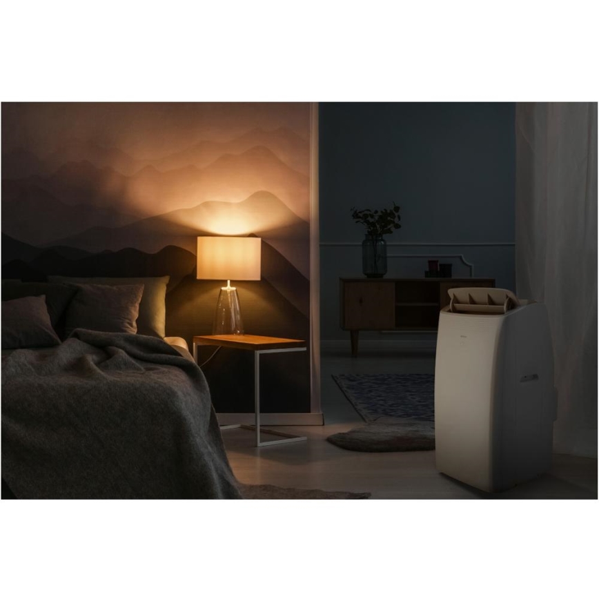 Sencor - Älykäs siirrettävä ilmastointilaite 5-in-1 sisältäen täydellisen lisävarustepaketin 733W/230V 9000 BTU Wi-Fi valkoinen + kaukosäädin