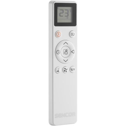 Sencor - Älykäs siirrettävä ilmastointilaite 5-in-1 sisältäen täydellisen lisävarustepaketin 733W/230V 9000 BTU Wi-Fi valkoinen + kaukosäädin
