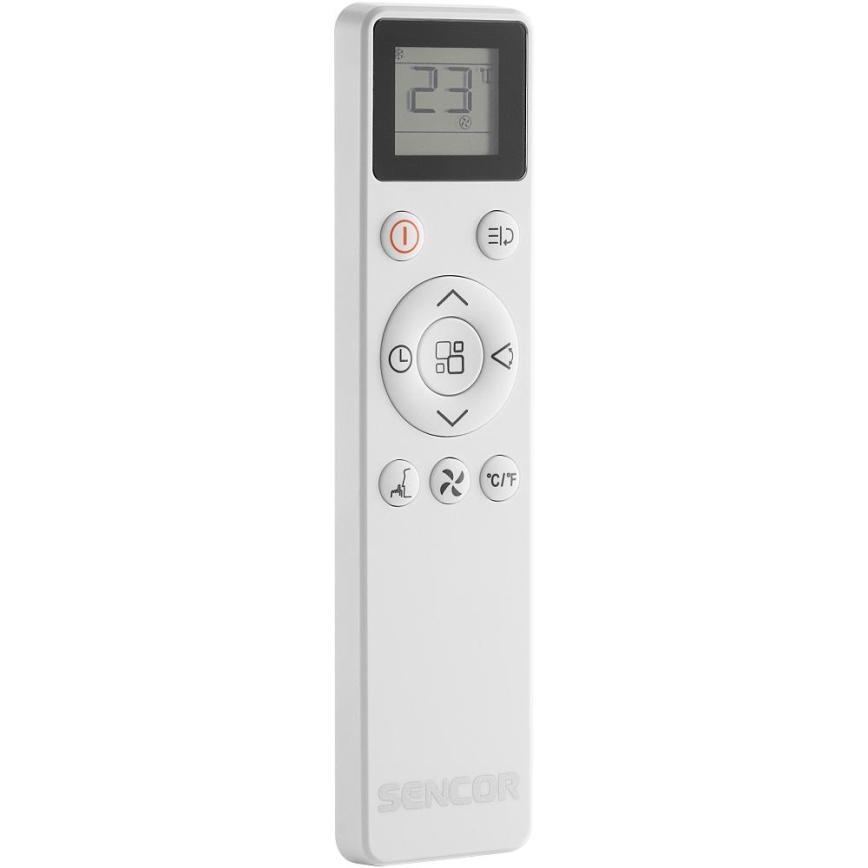 Sencor - Älykäs siirrettävä ilmastointilaite 5-in-1 sisältäen täydellisen lisävarustepaketin 733W/230V 9000 BTU Wi-Fi valkoinen + kaukosäädin