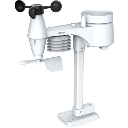 Sencor - Ammattilaisluokan sääasema värillisellä LCD-näytöllä, 1 x CR2032 + 3 x AA, Wi-Fi